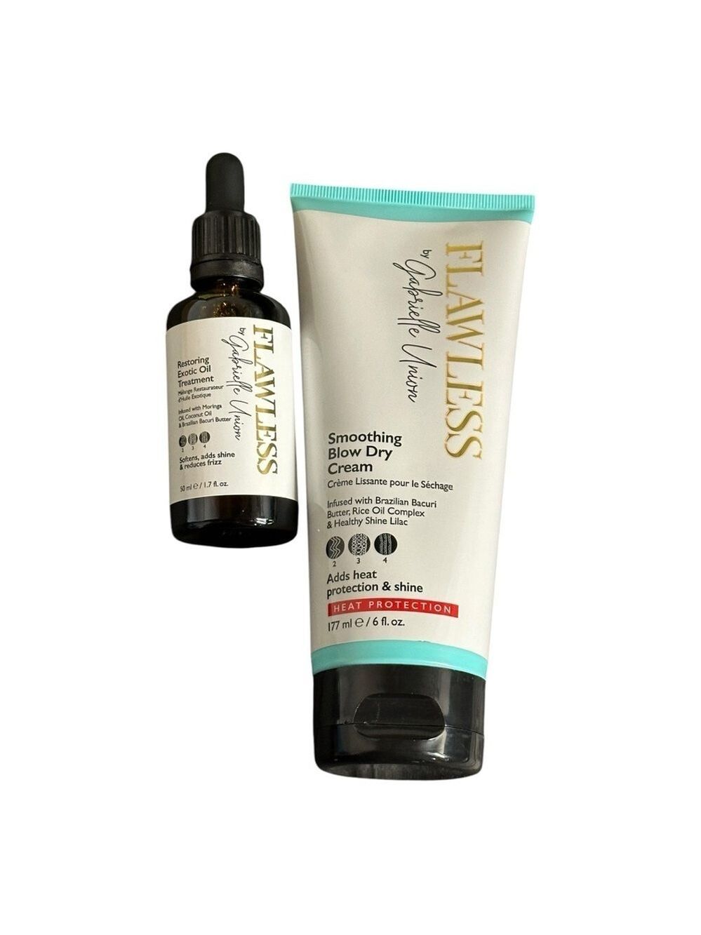 FLAWLESS SMOOTHING BLOW DRY CREAM & RESTORING EXOTIC OIL TREATMENT